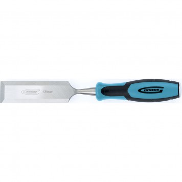 25017 | Долото-стамеска 38 мм, двухкомпонентная эргономичная рукоятка, GROSS PIRANHA-0