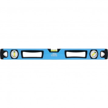 34358 | Уровень алюминиевый, двуручный, 1500 мм, профиль 1,6 мм, фрезеров, ударопрочные заглушки, 3 глазка, БАРС-0