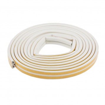 93935 | Уплотнитель, 6 м, профиль "D", белый, СИБРТЕХ-0