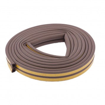 93938 | Уплотнитель, 24 м, профиль "D", коричневый, СИБРТЕХ-0