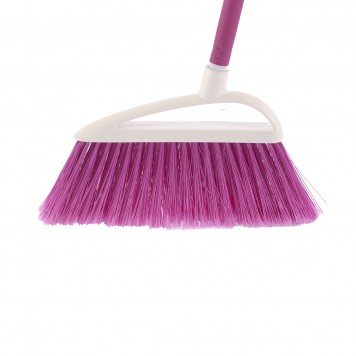 93561 | Щетка пластмассовая для подметания пола, 230 мм, розовая щетина, c черенком, 120 см, D 22 мм, ELFE LUX-0