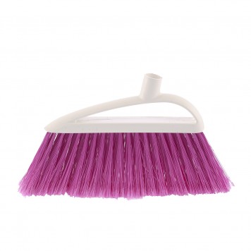 93558 | Щетка пластмассовая для подметания пола, 230 мм, без черенка, розовая щетина, ELFE LUX-0