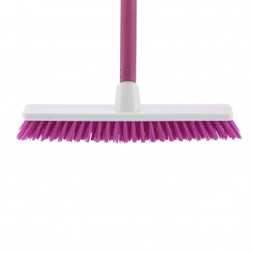 93552 | Щетка пластмассовая для чистки ковров 270 мм, розовая щетина, c черенком, 120 см, D 22 мм, ELFE SHROBER-0