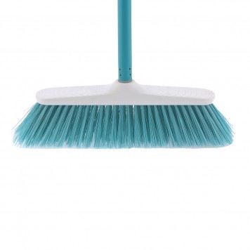 93544 | Щетка пластмассовая для подметания пола, 270 мм, бирюзовая щетина, c черенком, 120 см, D 22 мм, ELFE CLASSIC-0