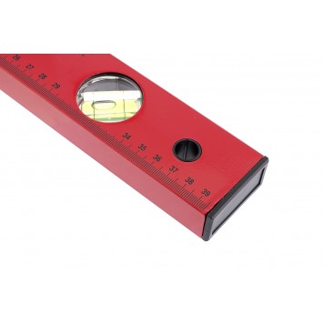33220 | Уровень алюминиевый, 400 мм, 3 глазка, красный, линейка, MATRIX-1