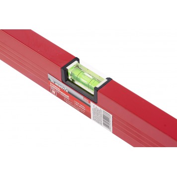 33223 | Уровень алюминиевый, 600 мм, 3 глазка, красный, линейка, MATRIX-2