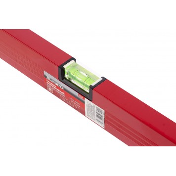 33226 | Уровень алюминиевый, 800 мм, 3 глазка, красный, линейка, MATRIX-2