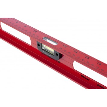 34006 | Уровень алюминиевый "Рельс", 600 мм, 3 глазка, усиленный, MATRIX-2