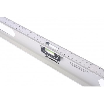 34026 | Уровень алюминиевый "Рельс", 800 мм, 3 глазка (1 поворотный), MATRIX-2