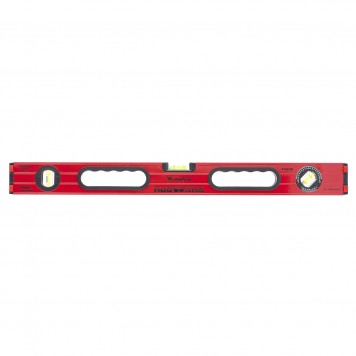 34506 | Уровень алюминиевый, 600 мм, фрезерованный, 3 глазка (1 поворотный), две ручки, усиленный, MATRIX-0