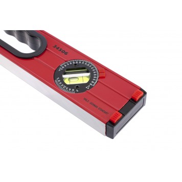 34506 | Уровень алюминиевый, 600 мм, фрезерованный, 3 глазка (1 поворотный), две ручки, усиленный, MATRIX-1