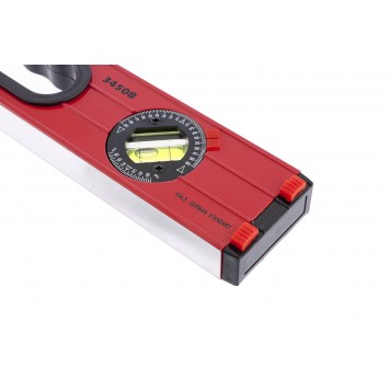 34508 | Уровень алюминиевый, 800 мм, фрезерованный, 3 глазка (1 поворотный), две ручки, усиленный, MATRIX-2