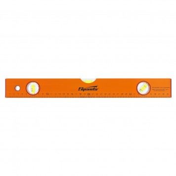 330205 | Уровень алюминиевый, 400 мм, 3 глазка, желтый, линейка, SPARTA-0