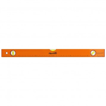 330235 | Уровень алюминиевый, 600 мм, 3 глазка, желтый, линейка, SPARTA-0