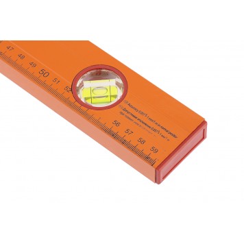 330235 | Уровень алюминиевый, 600 мм, 3 глазка, желтый, линейка, SPARTA-1