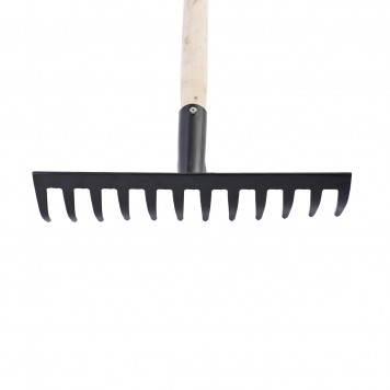 61741 | Грабли 12-зубые, 300 мм, с черенком, прямые, СИБРТЕХ-1