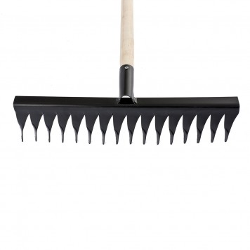 61763 | Грабли 16-зубые, 420 мм, с черенком, витые, СИБРТЕХ-1