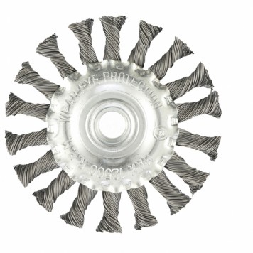 74639 | Щетка для УШМ 100 мм, М14, плоская, крученая проволока 0,5 мм, MATRIX-0