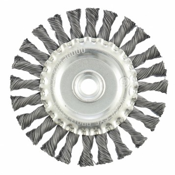 74640 | Щетка для УШМ 125 мм, М14, плоская, крученая проволока 0,5 мм, MATRIX-0