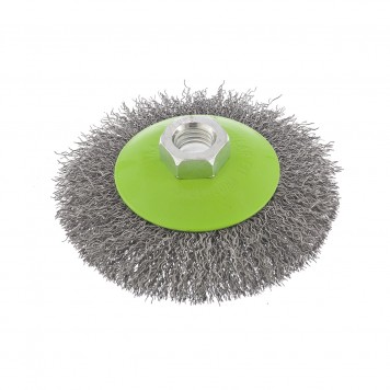 746087 | Щетка для УШМ, 100 мм, М14, "тарелка", витая проволока, СИБРТЕХ-1