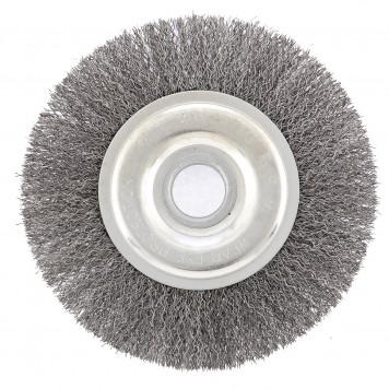 746647 | Щетка для УШМ, 150 мм, посадка 22,2 мм, плоская, витая проволока, СИБРТЕХ-0