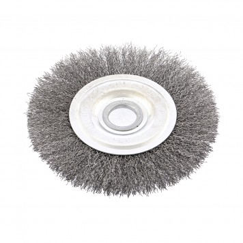 746647 | Щетка для УШМ, 150 мм, посадка 22,2 мм, плоская, витая проволока, СИБРТЕХ-1