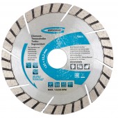 Диск алмазный, 180 х 22,2 мм, турбо-сегментный, сухая резка, GROSS 73023