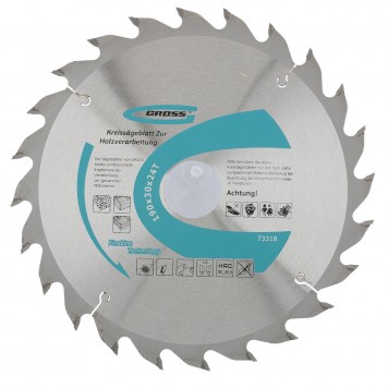 73318 | Пильный диск по дереву 190 x 30 x 24Т, GROSS-0