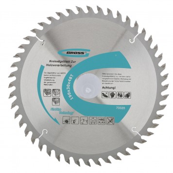 73320 | Пильный диск по дереву 190 x 30 x 48Т, GROSS-0