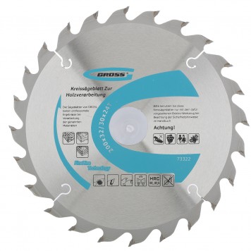73322 | Пильный диск по дереву 200 x 32/30 x 24Т, GROSS-0