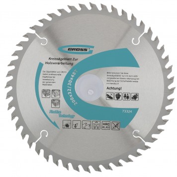 73324 | Пильный диск по дереву 200 x 32/30 x 48Т, GROSS-0