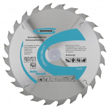 73335 | Пильный диск по дереву 250 x 32/30 x 24Т, GROSS-0
