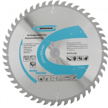 73344 | Пильный диск по дереву 305 x 30 x 48Т, GROSS-0