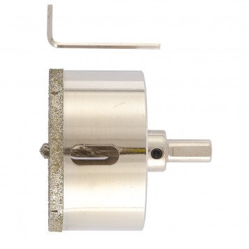 726703 | Сверло алмазное по керамограниту, 70 х 67 мм, трехгранный хвостовик, MATRIX-0