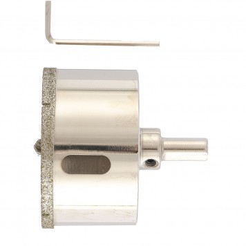 726653 | Сверло алмазное по керамограниту, 65 х 67 мм, трехгранный хвостовик, MATRIX-0