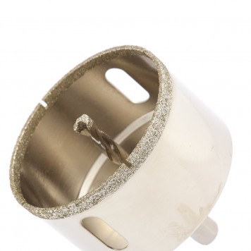 726653 | Сверло алмазное по керамограниту, 65 х 67 мм, трехгранный хвостовик, MATRIX-1