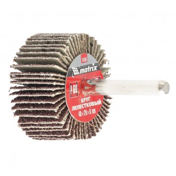 74168 | Круг лепестковый для дрели, 40 х 20 х 6 мм, P 100, MATRIX-0