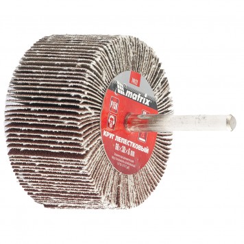 74125 | Круг лепестковый для дрели, 60 х 30 х 6 мм, Р 100, MATRIX-0