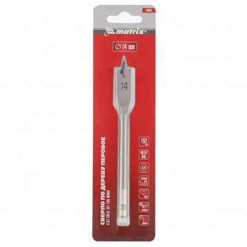 70409 | Сверло по дереву перовое, 14 мм, шестигранный хвостовик, MATRIX-2