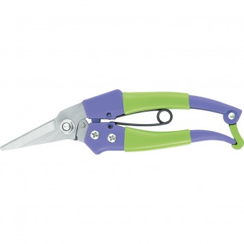 60565 | Секатор цветочный 190 мм с пластиковыми обрезиненными рукоятками, PALISAD-0