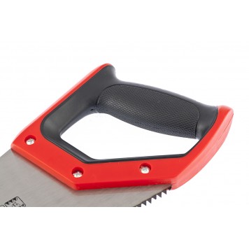 23558 | Ножовка по дереву, 450 мм, зуб 2D, каленый крупный зуб 3-4 TPI, двухкомпонентная рукоятка, MATRIX MASTER-1