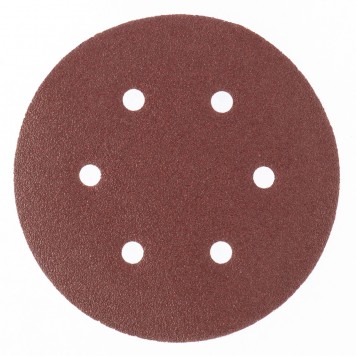 73851 | Круг абразивный на ворсовой подложке под "липучку", перфорированный, P 500, 150 мм, 5 шт, MATRIX-0