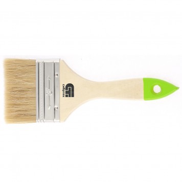 82265 | Кисть плоская 75 мм, натуральная щетина, деревянная ручка, СИБРТЕХ-0