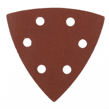 73864 | Треугольник абразивный на ворсовой подложке под "липучку", перфорированный, P 180, 93 мм, 5 шт, MATRIX-0