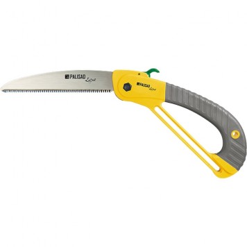 60412 | Пила садовая, складная, 175 мм, зуб 3D, каленый, обрезиненная рукоятка с защитной кулисой, PALISAD LUXE-0