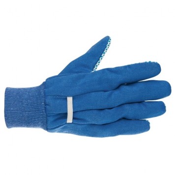 67766 | Перчатки рабочие х/б ткань с ПВХ точкой, манжет, XXL, СИБРТЕХ-2