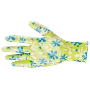 67741 | Перчатки садовые из полиэстера с нитрильным обливом, зеленые, S, PALISAD-2