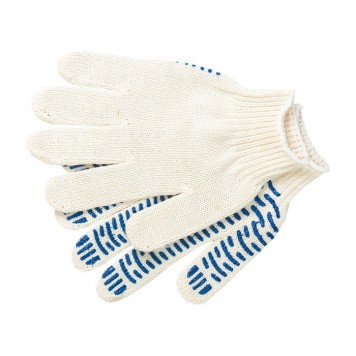 67716 | Перчатки х/б, ПВХ покрытие, "Волна", 10 класс Россия, РОССИЯ-0