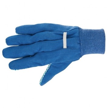 67766 | Перчатки рабочие х/б ткань с ПВХ точкой, манжет, XXL, СИБРТЕХ-1