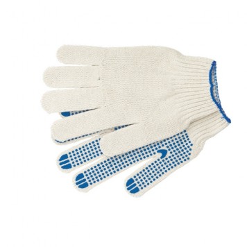 67703 | Перчатки х/б, ПВХ покрытие, "Точка", 7 класс, СИБРТЕХ-1